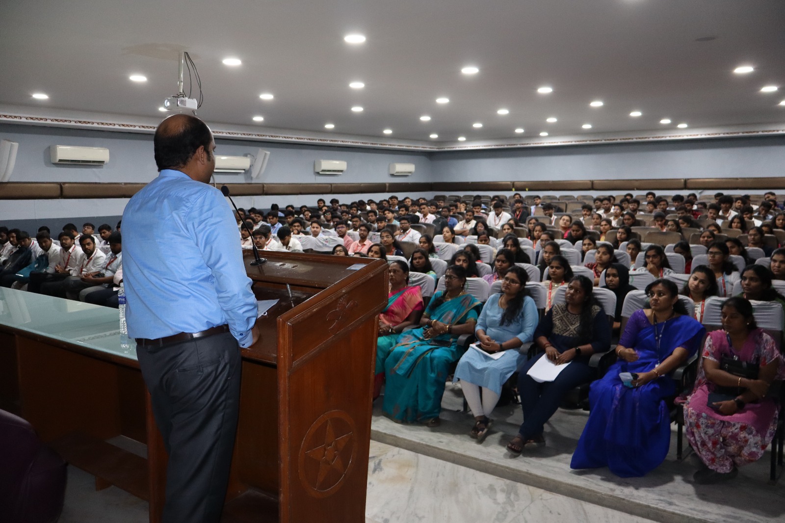 Students at the Generative AI session, Sathyabama University